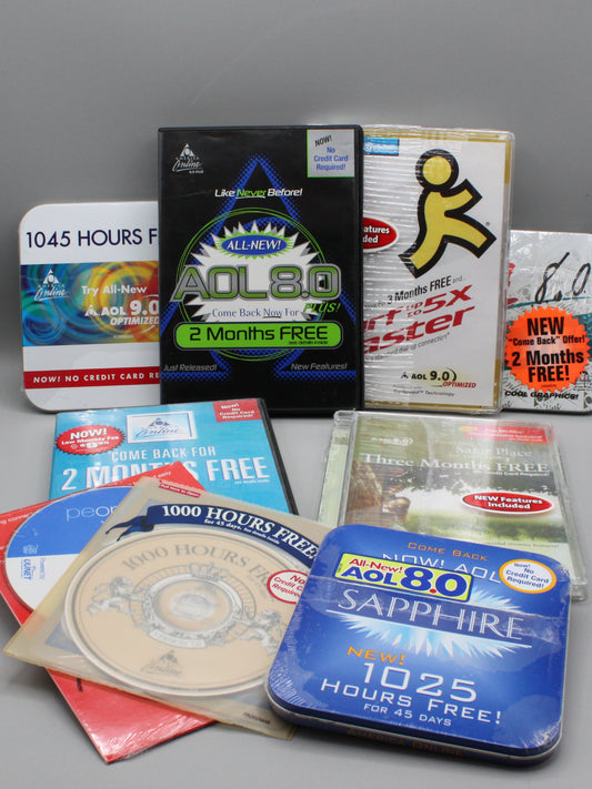 Just for Fun: Over a pound of AOL Free Trial CDs!