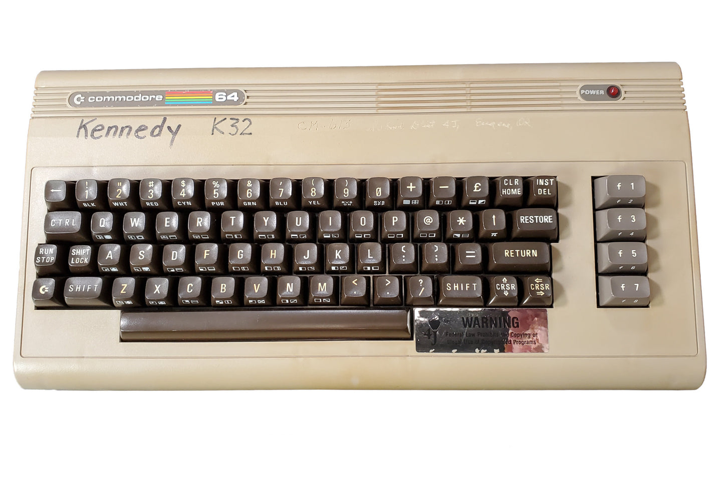 Commodore 64 Computer - NTSC - Kennedy Middle School Machine - REDUCED