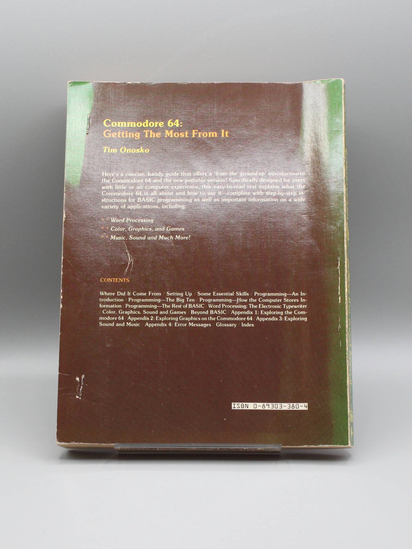 Commodore 64 - Getting the most from it by Tim Onosko