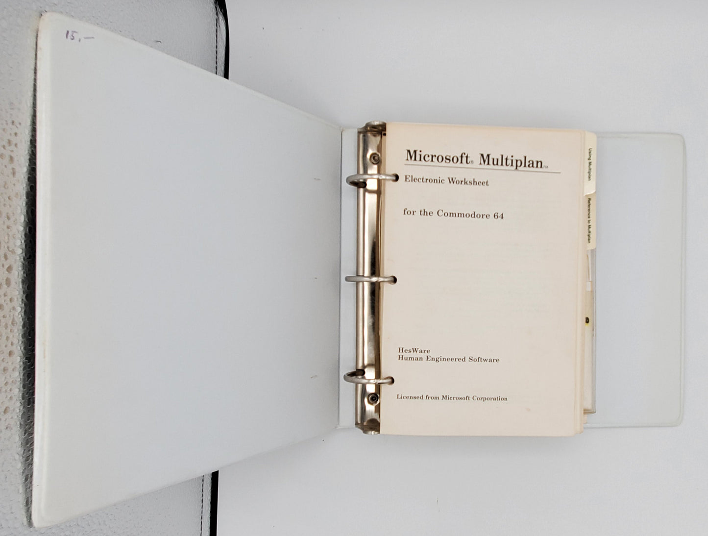 Microsoft Multiplan from HesWare for the Commodore 64 - Ver. 1.07