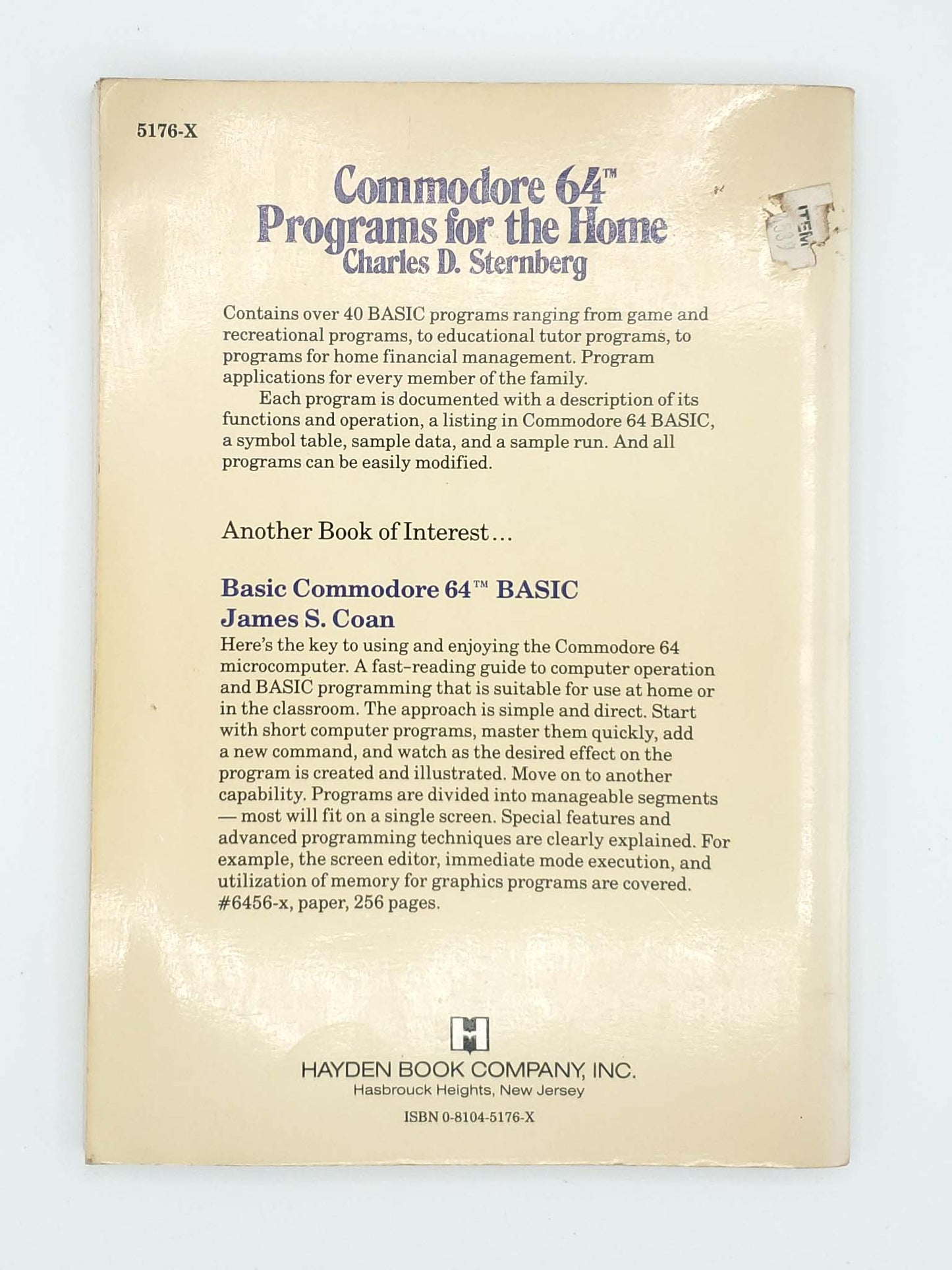 Commodore 64 BASIC Programs for the Home