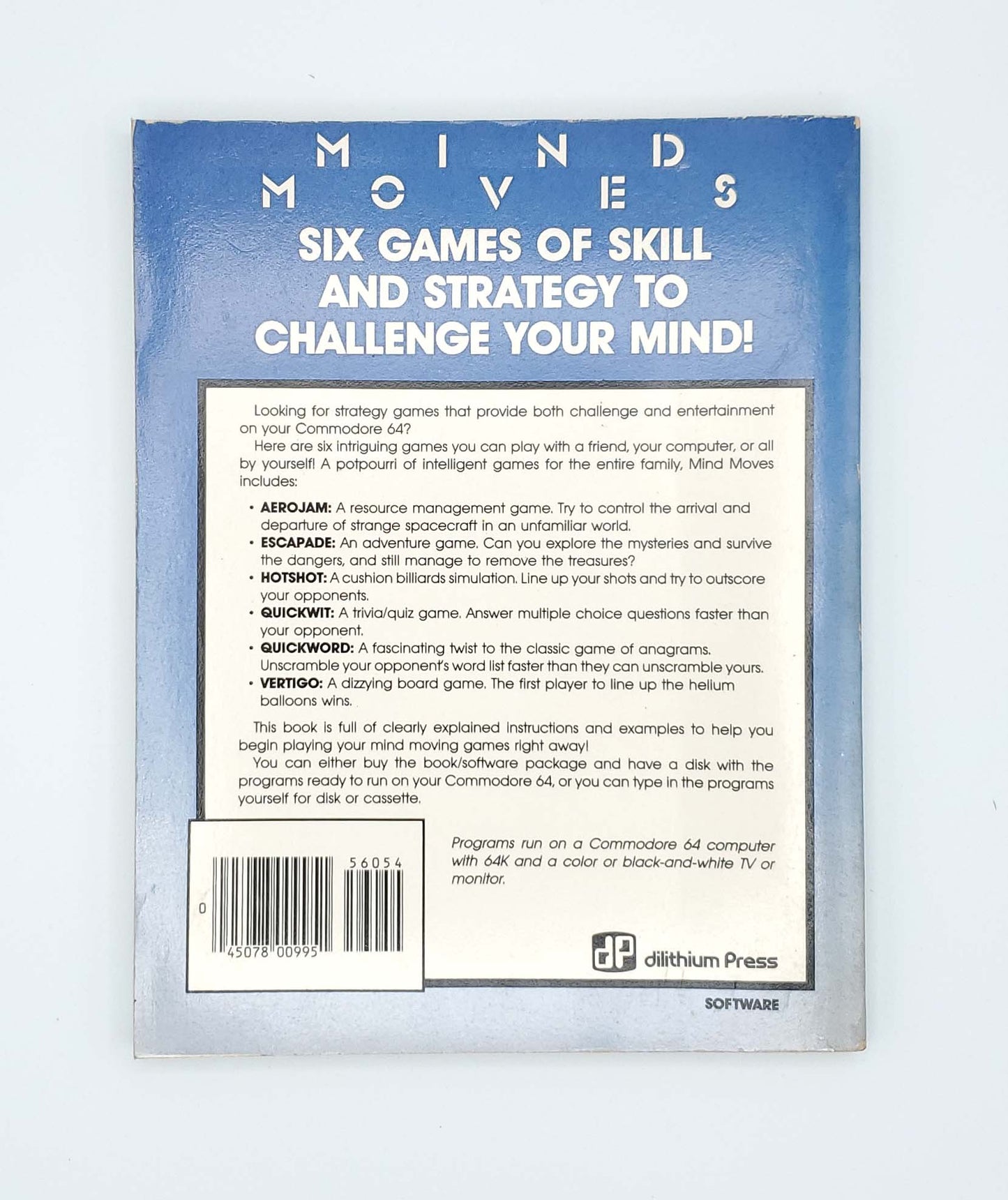 Mind Moves book for the Commodore 64