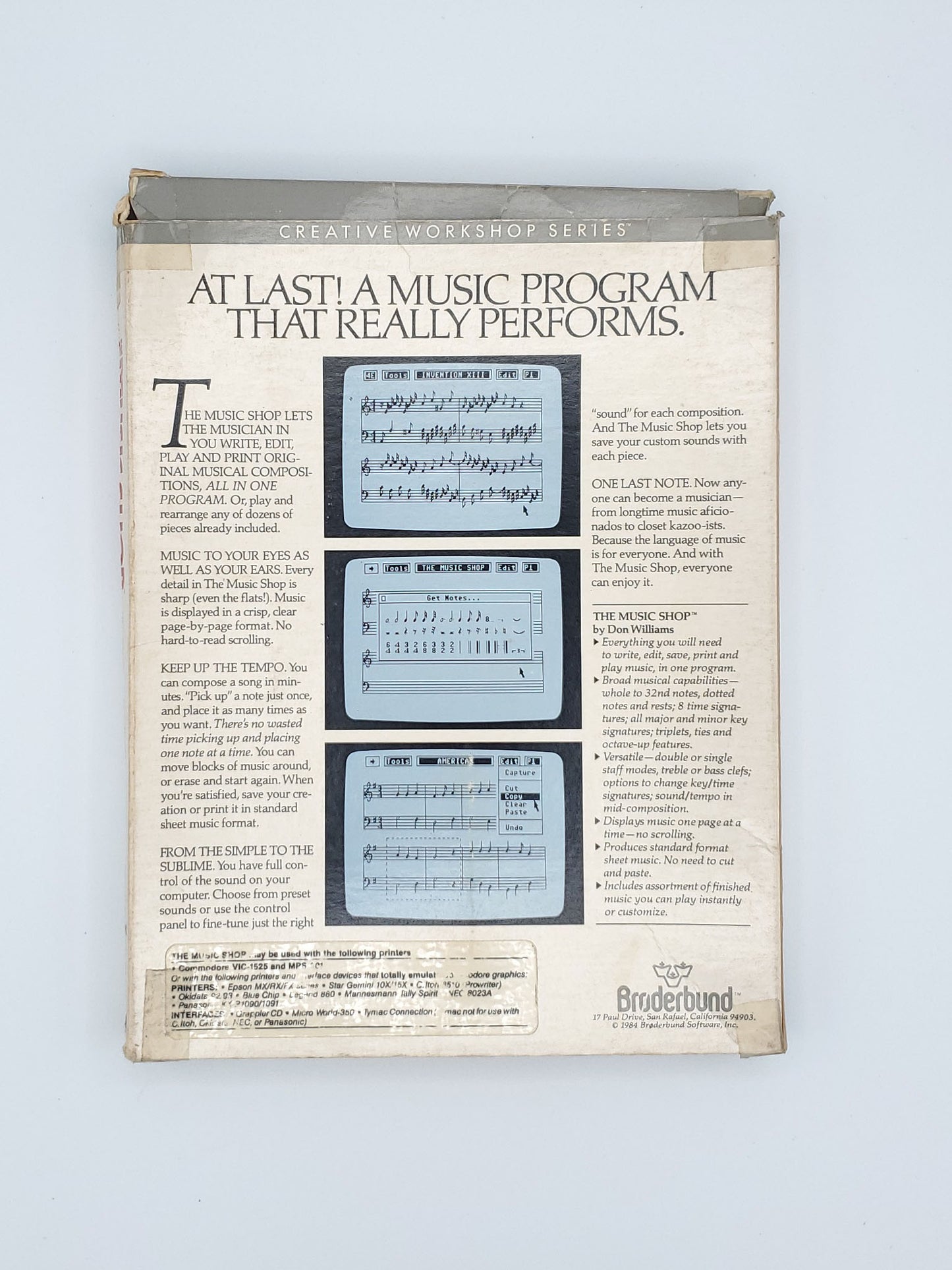 The Music Shop by Br0derbund - Tested