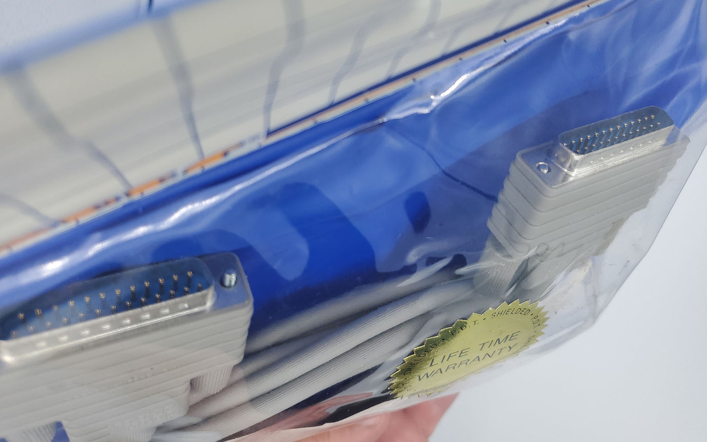 RS-232 Cable, 12 foot, Male to Male, NoS