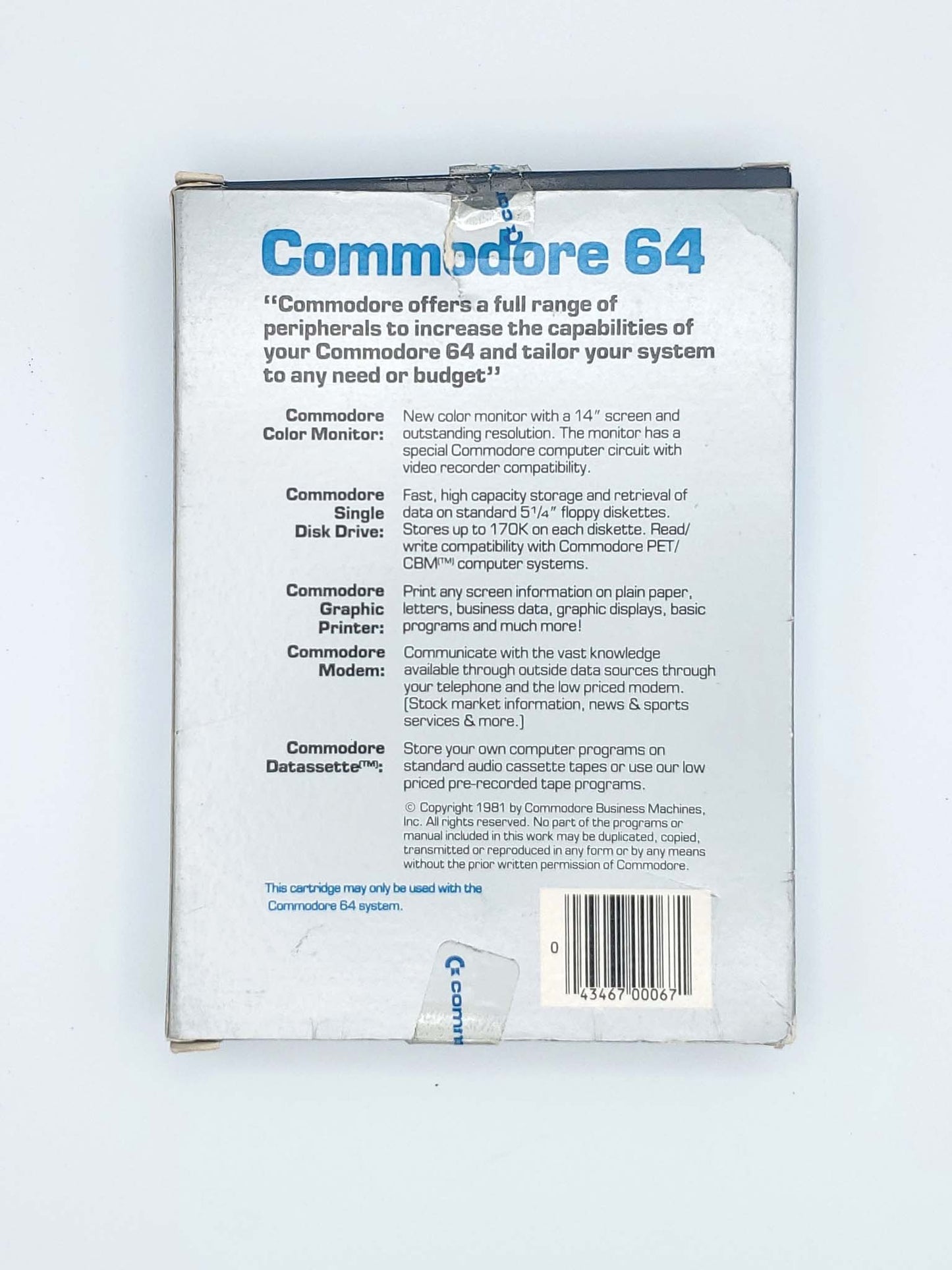 Sea Wolf Cartridge in Box with Manual