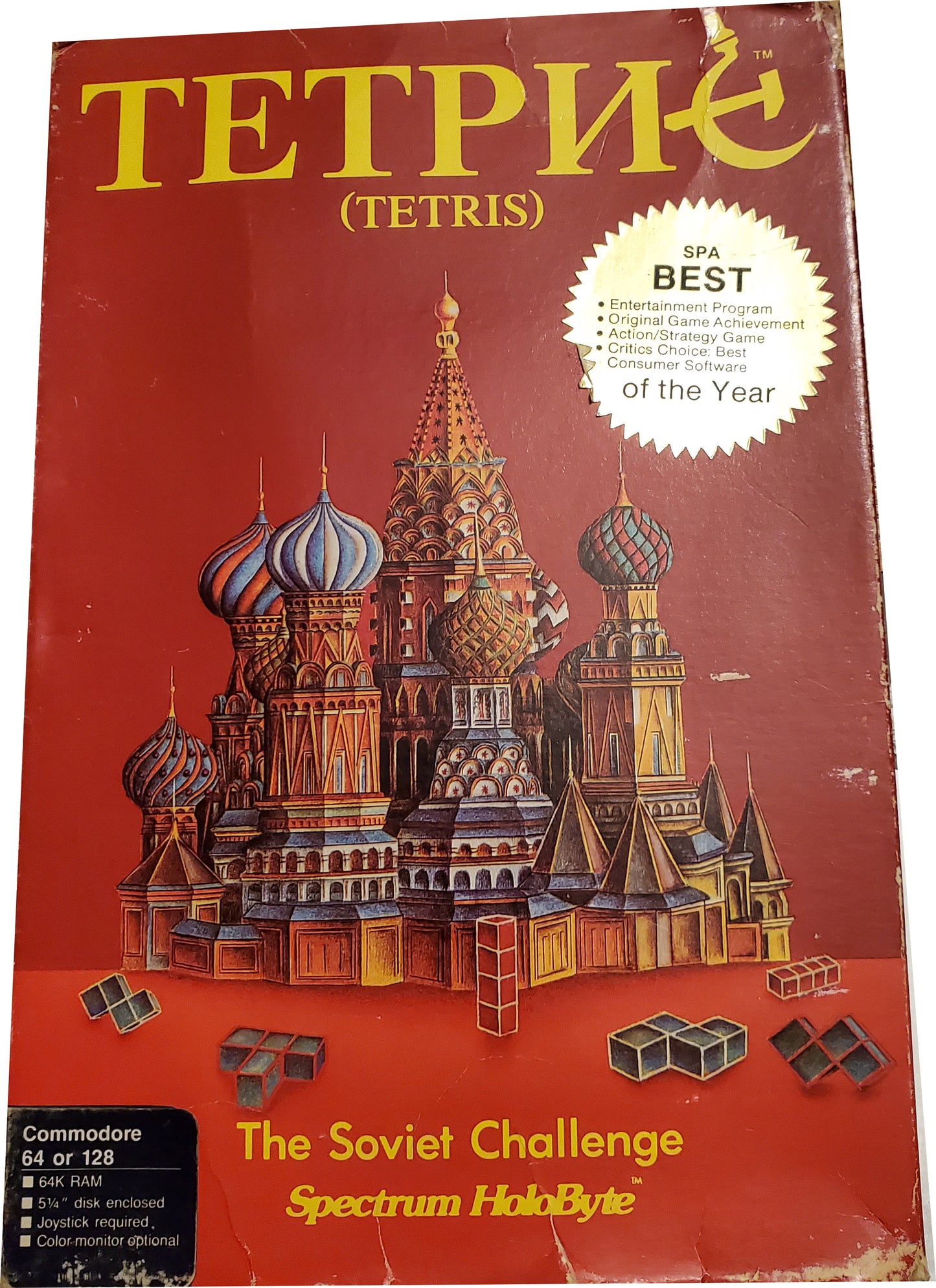 Tetris in box for the Commodore 64