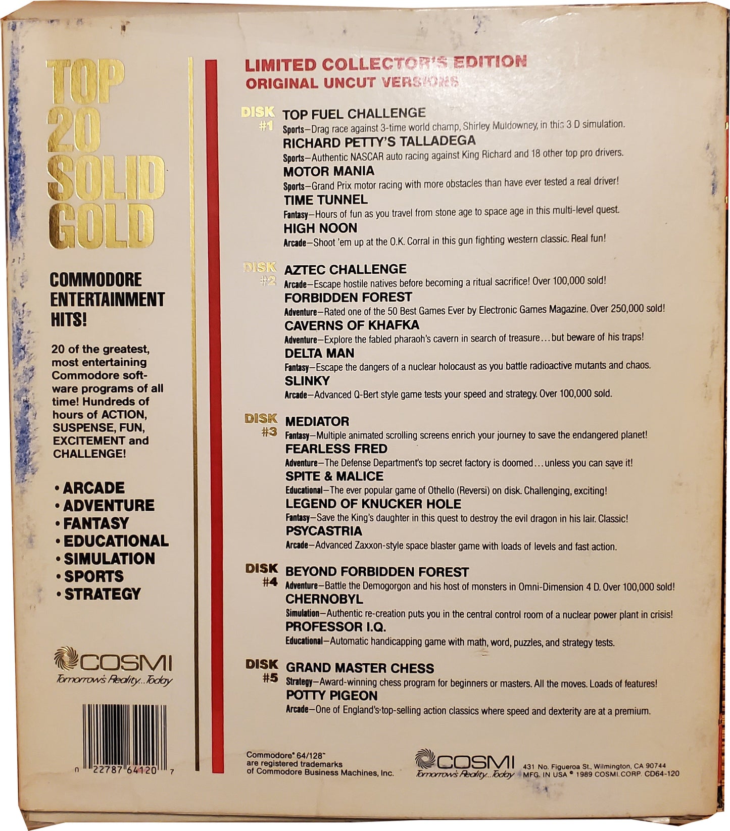 Top 20 Solid Gold Commodore Entertainment Hits