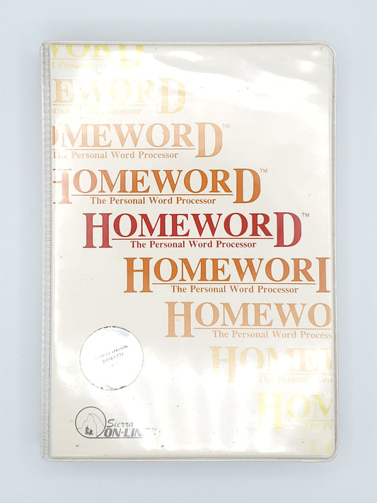 Homeword Word Processor for the C64 from Sierra On-Line