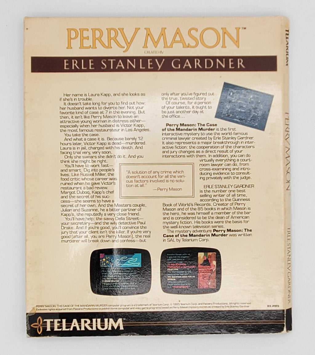 Perry Mason - The Case of the Mandarin Murder for C64