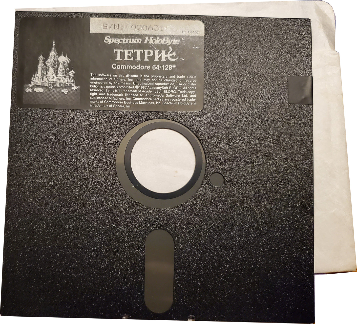 Tetris in box for the Commodore 64