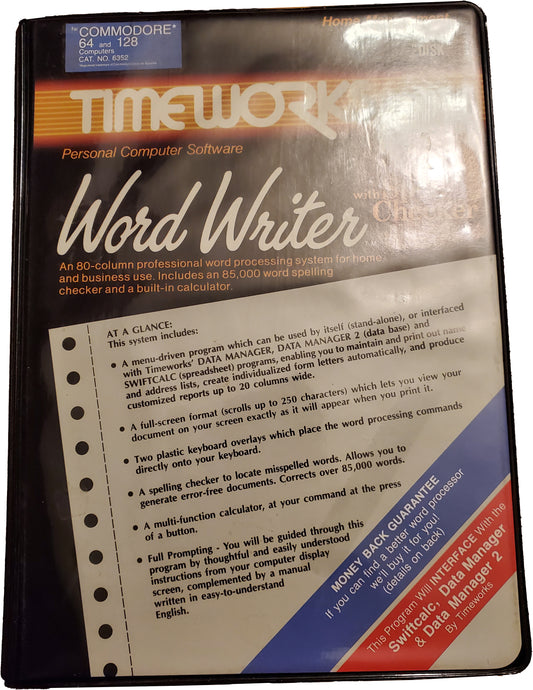 Word Writer for the C64 with Spell Check